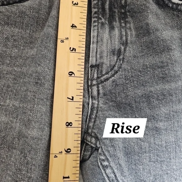 ZARA Black Distressed Straight Fit Premium Denim Collection Size 4 Jean - Picture 3 of 7